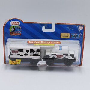 Sodor Dairy Cow Car Milk Barrel Thomas & Friends Wooden Railway Learning Curve